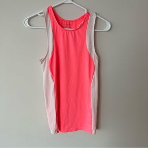 Ardenes gym shirt neon pink and white